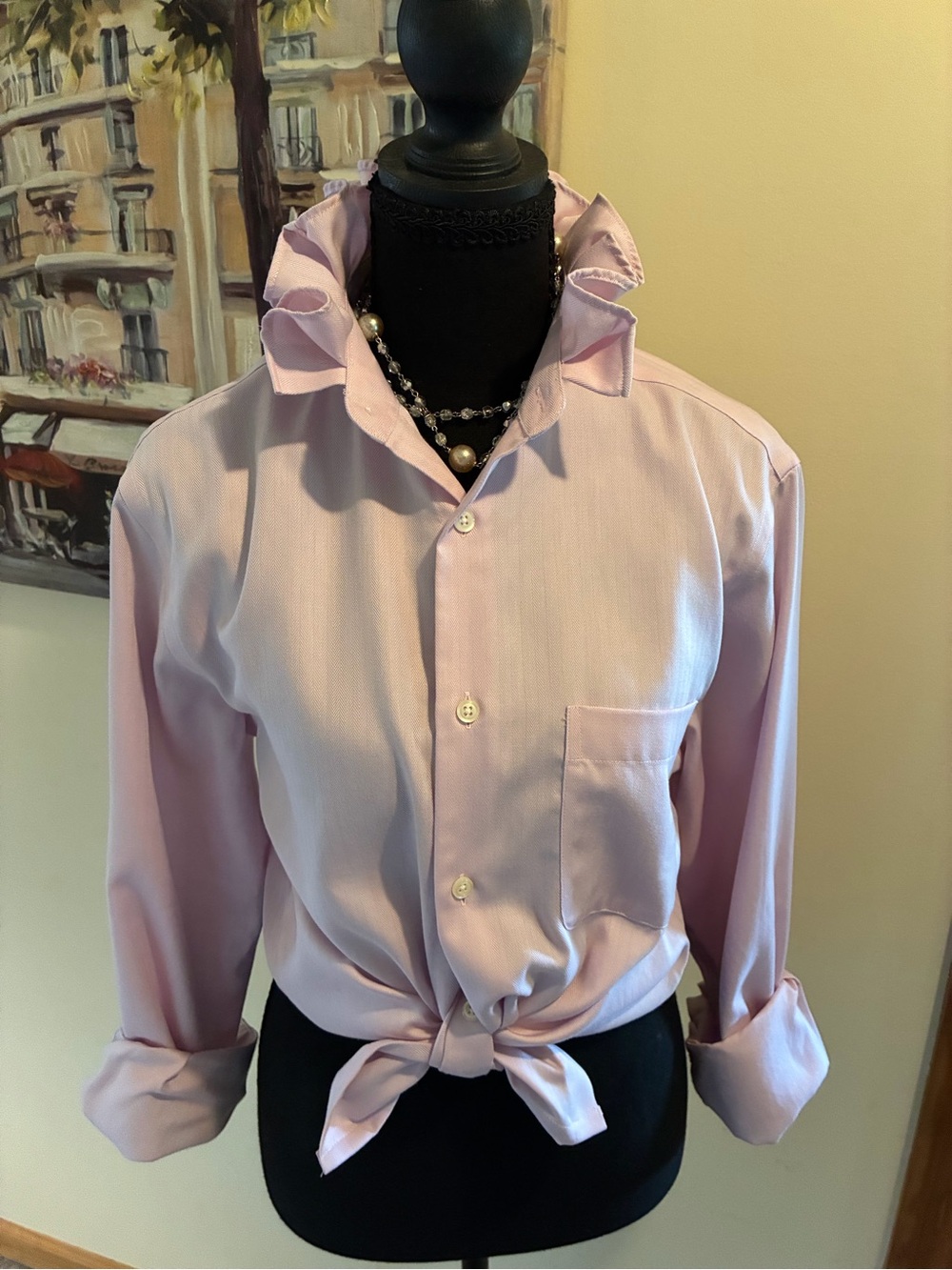 Pronto Uomo Pale Pink Long-Sleeve Dress Shirt